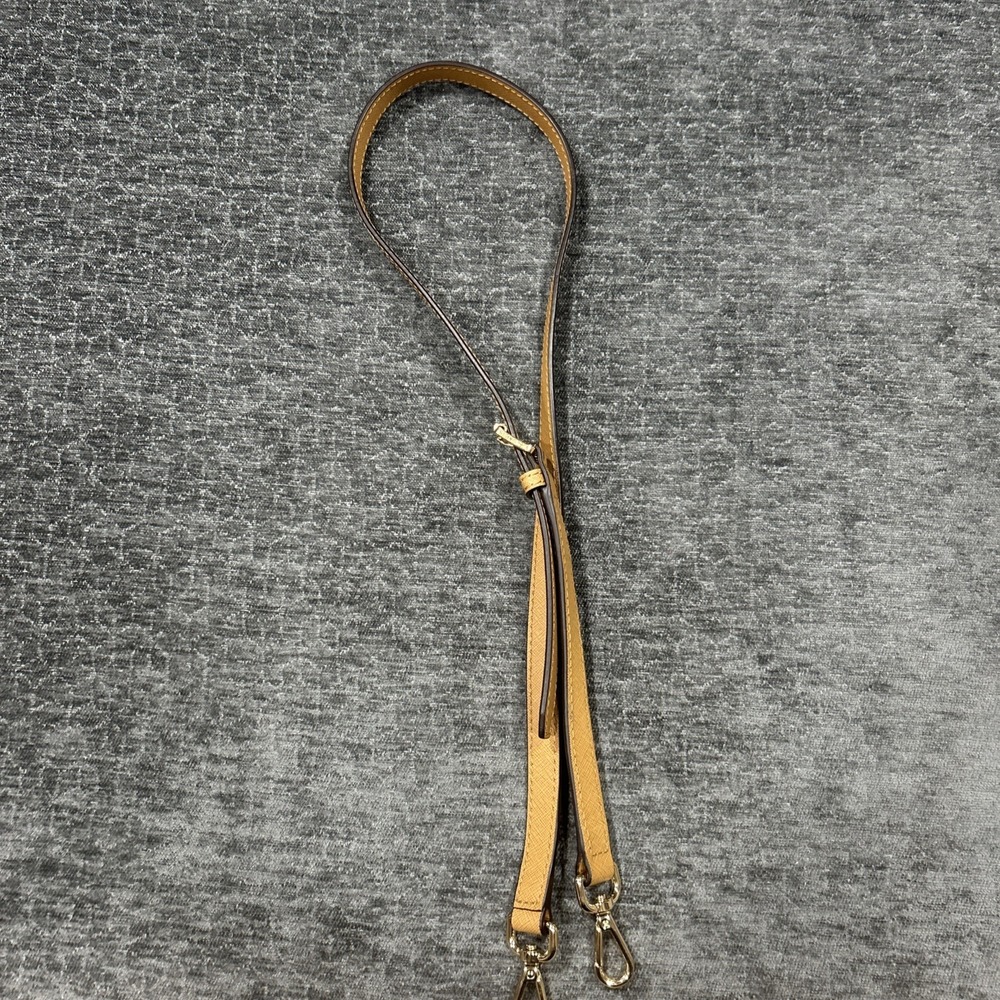 Michael Kors Tan Brown Replacement Crossbody Strap‎ Gold Hardware Saffiano Purse